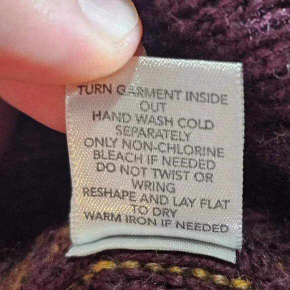 CJ Banks Long Open Front Cardigan Sweater Womens 2X Plaid Purple Tan Knit - Picture 7 of 14